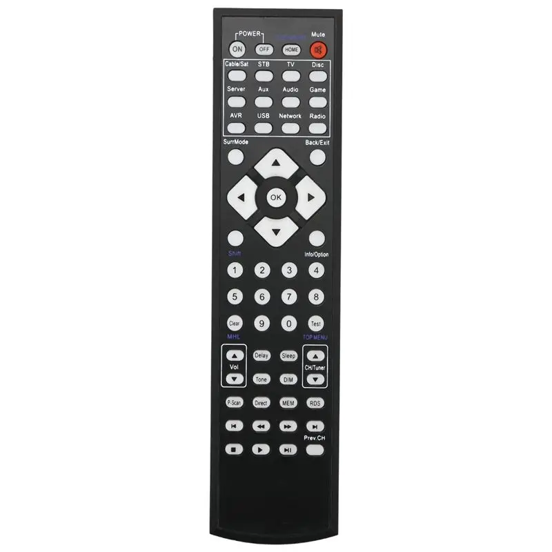 ABUO Replacement Remote Control for Kardon Amplifier AVR151S AVR161S AVR171S, Full Function, ABS Black, 2xAAA Battery
