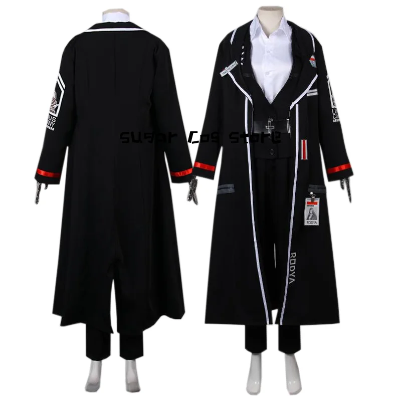 Games Limbus Company Rodion Cosplay Costume Uniform Cloak Anime Role Play Halloween Carnival Christmas Outfit Props Women Men