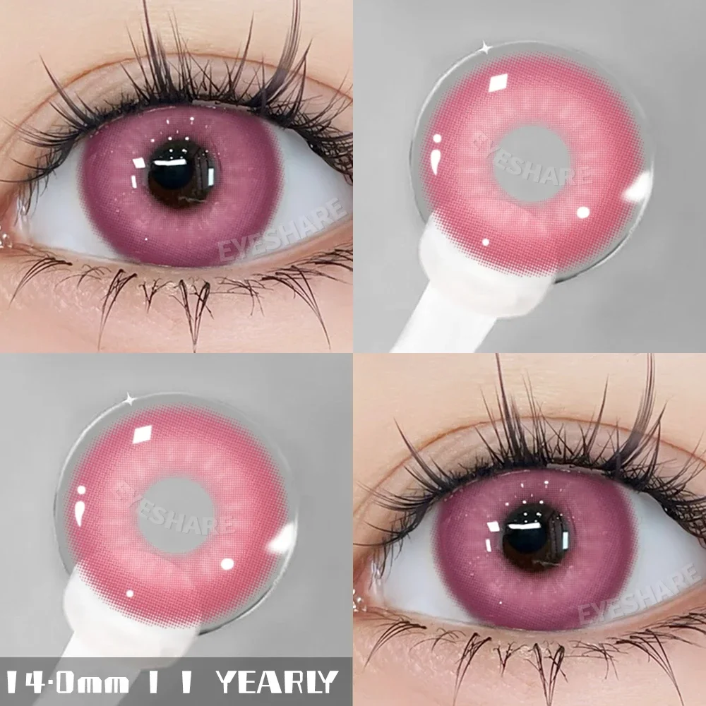EYESHARE 2 Stück Cosplay farbige Kontaktlinsen für Augen, Halloween, farbige Schüler, Anime-Augen, blaue Kontaktlinsen, rot, niedliche Kontaktlinsen – Detail 16