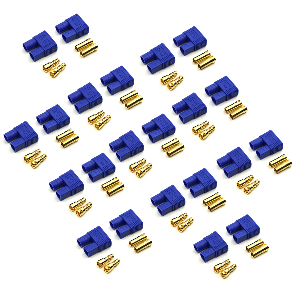 AXSPEED 10 زوج EC3 MT60 ذكر أنثى رصاصة موصلات الموز المقابس T التوصيل ل RC يبو بطارية RC الطائرة بدون طيار طائرة قطع غيار السيارات