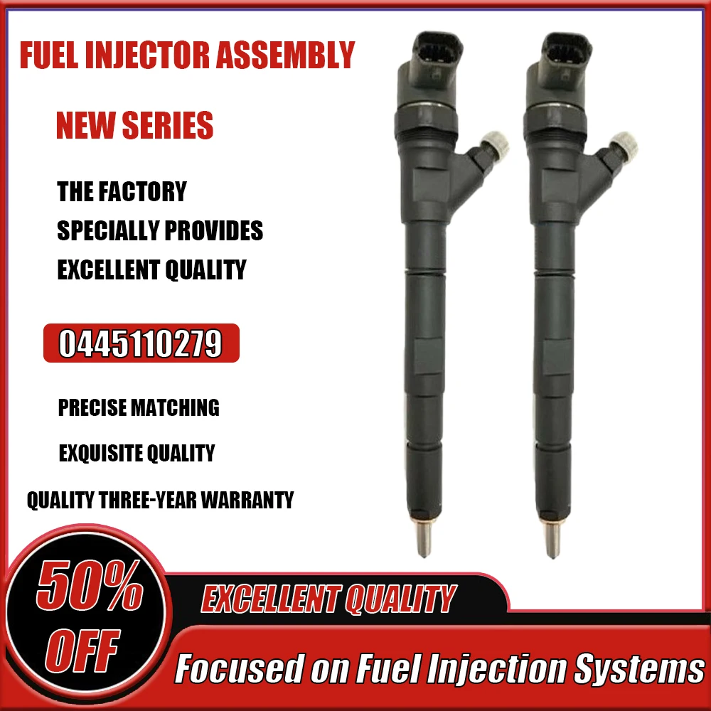 

New Diesel Fuel Injector 0445110279 for HYUNDAI H1 (STAREX) / KIA SORENTO 2.5 CRDi 0445110186 0445110092 33800 4A100