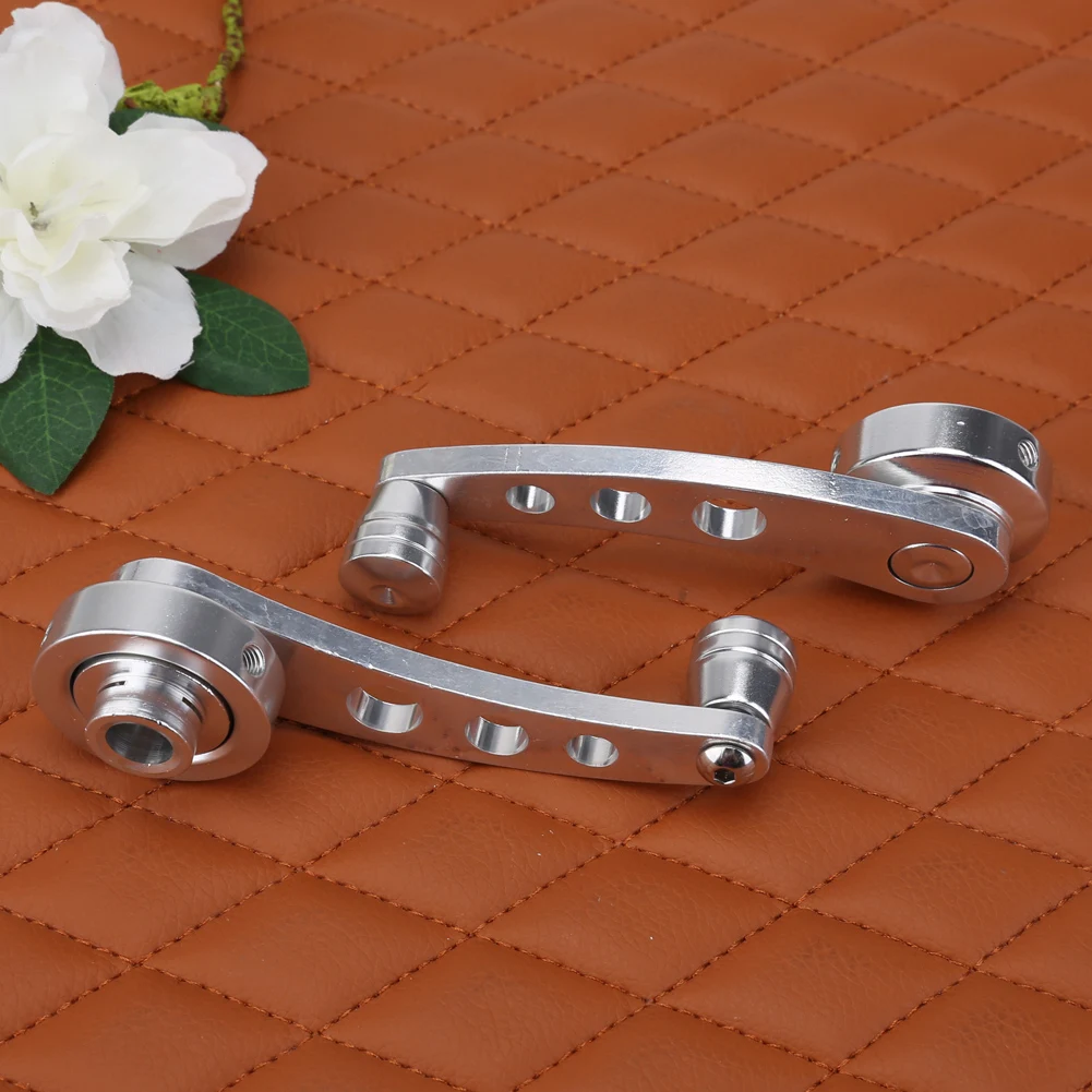 2pcs Aluminum Alloy Universal Car Window Handle Winder Riser Replacement