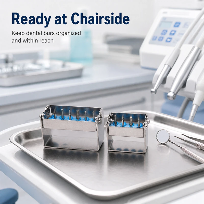 Needle Disinfection Rack, Oral 12-Hole, 8-Hole Needle Disinfection and Cleaning Box, porous Oral Instrument Tool Storage Box