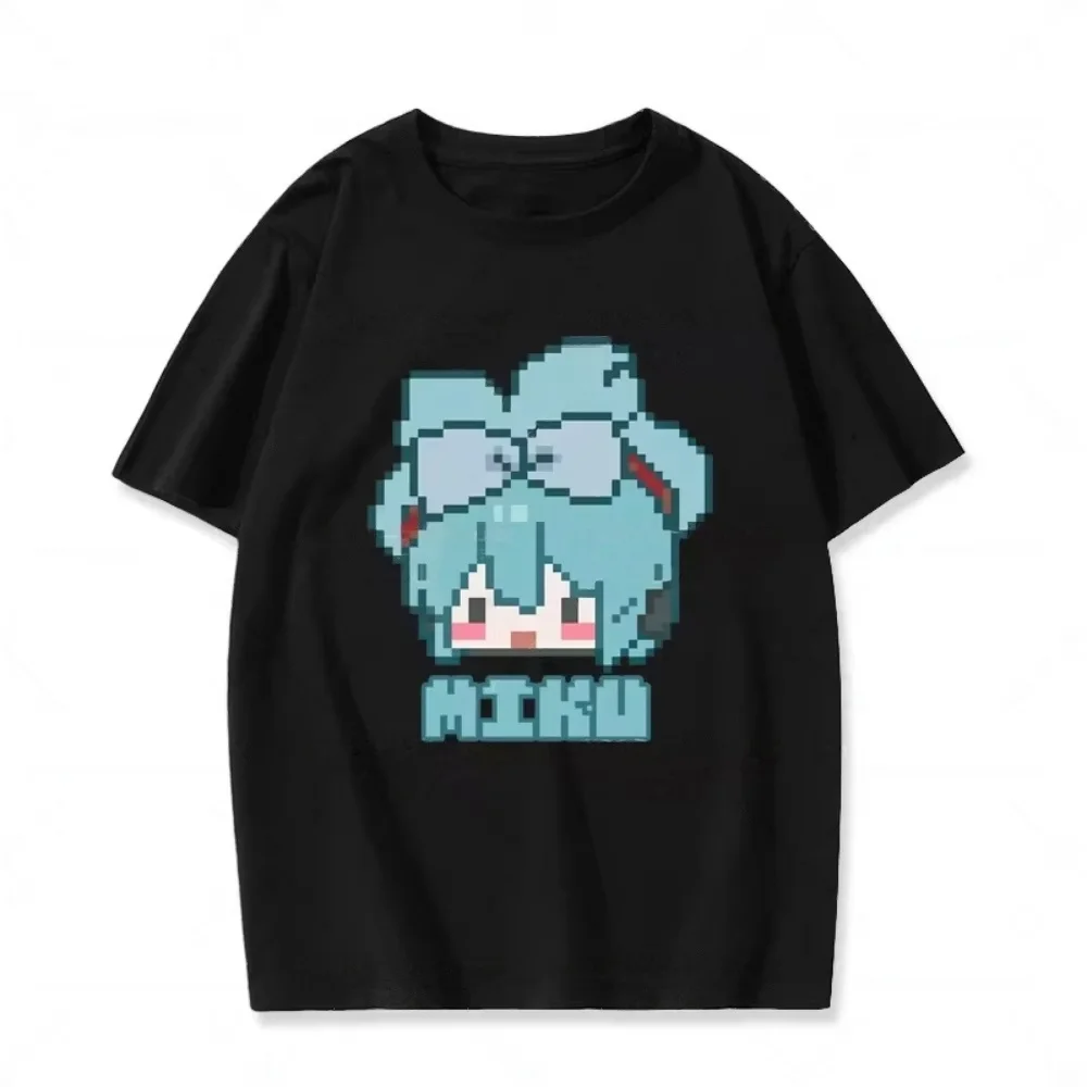 T-shirt tendance 2026 Hatsune Miku, fille d'anime kawaii, Project Diva Vocaloid, nouveau t-shirt d'été pour homme, ample, décontracté, respirant, manches courtes