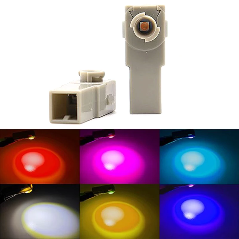 For Toyota Mazda Subaru Yaris Camry Corolla Cross LED Interior Light Decorative Foot Light Illuminator Connector 1/2Pcs