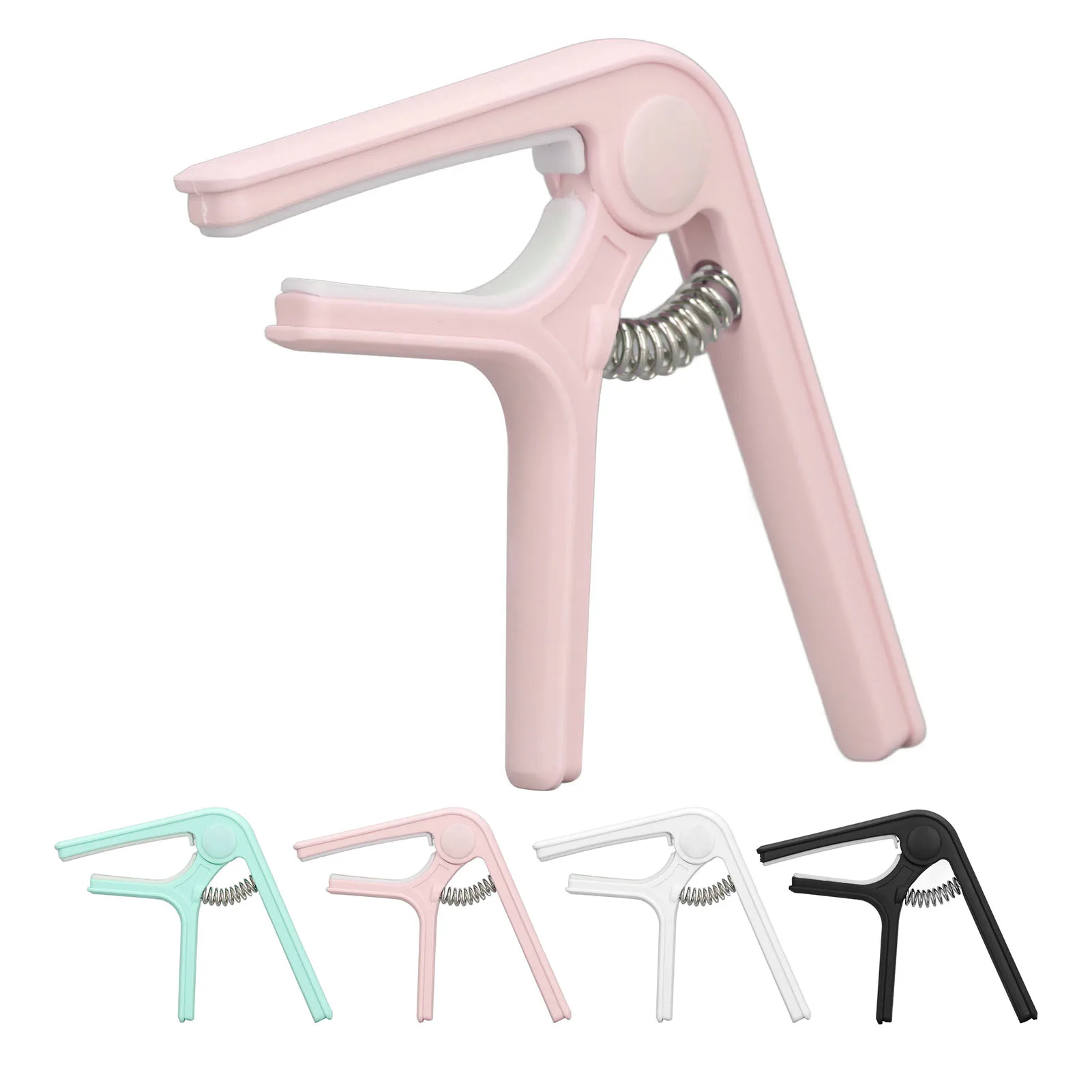 6 String Capo Guitar Capo Sturdy ABS Spring Even Pressure Acoustic Guitar Ukulele Bass Banjo Mandolin