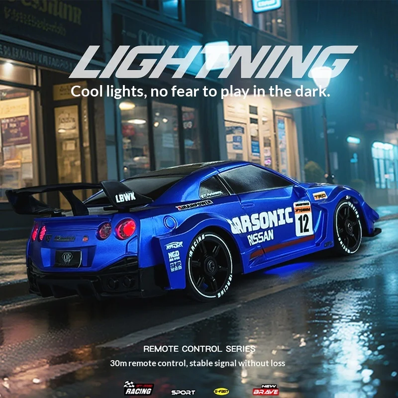 

Радиоуправляемая машина Gtr Rc с двумя двигателями 2.4G, полноприводная, высокоскоростная, для дрифта, для любителей автоспорта