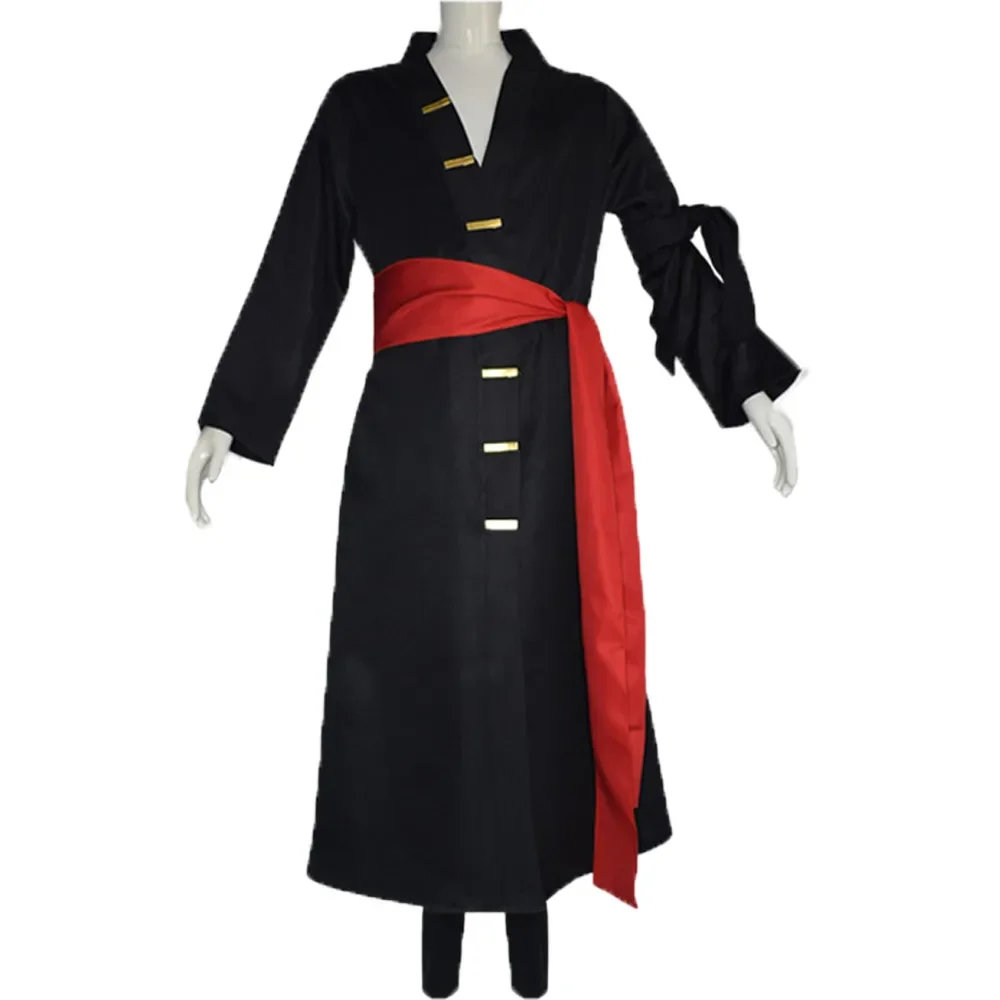 Conjunto de disfraz de Anime Zoro para adultos, traje de Cosplay, abrigo, pantalones, uniforme, ropa de actuación, fiesta de carnaval, Halloween, juego de rol