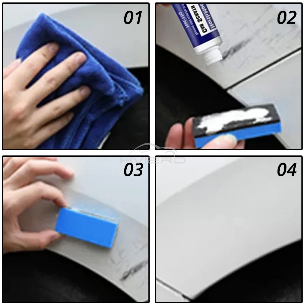 車体傷修理ポリッシュキット、ボディ複合材用アンチクリームペイントケアクリーンワックス洗浄ツール硬化剤修復ツール