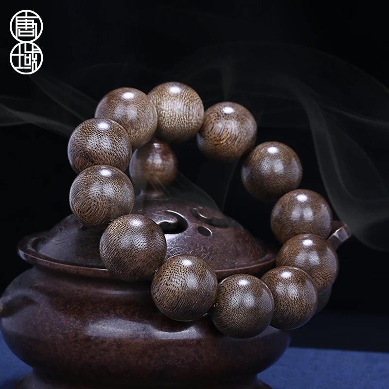 

Vietnam Nha Trang Agarwood Bracelet Fidelity Old Materials Kalimantan Men's and Women's Buddha Beads Amusement Article Bracelet