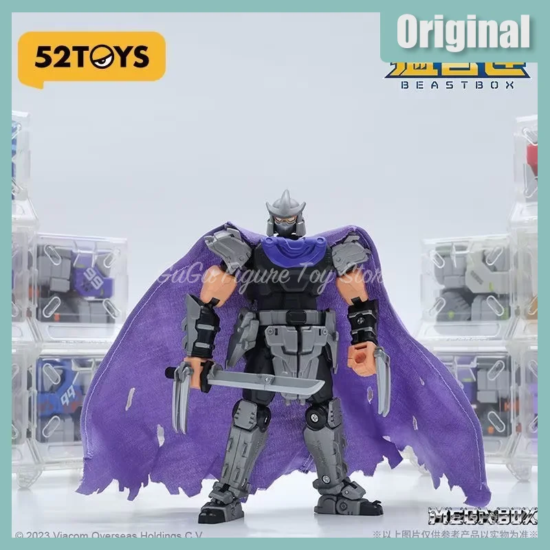 Original Megabox Mb-23 Shredder Robot Anime Figure Converting In Mecha Cube Character Mb23 Assembling Changeable Toys Gifts