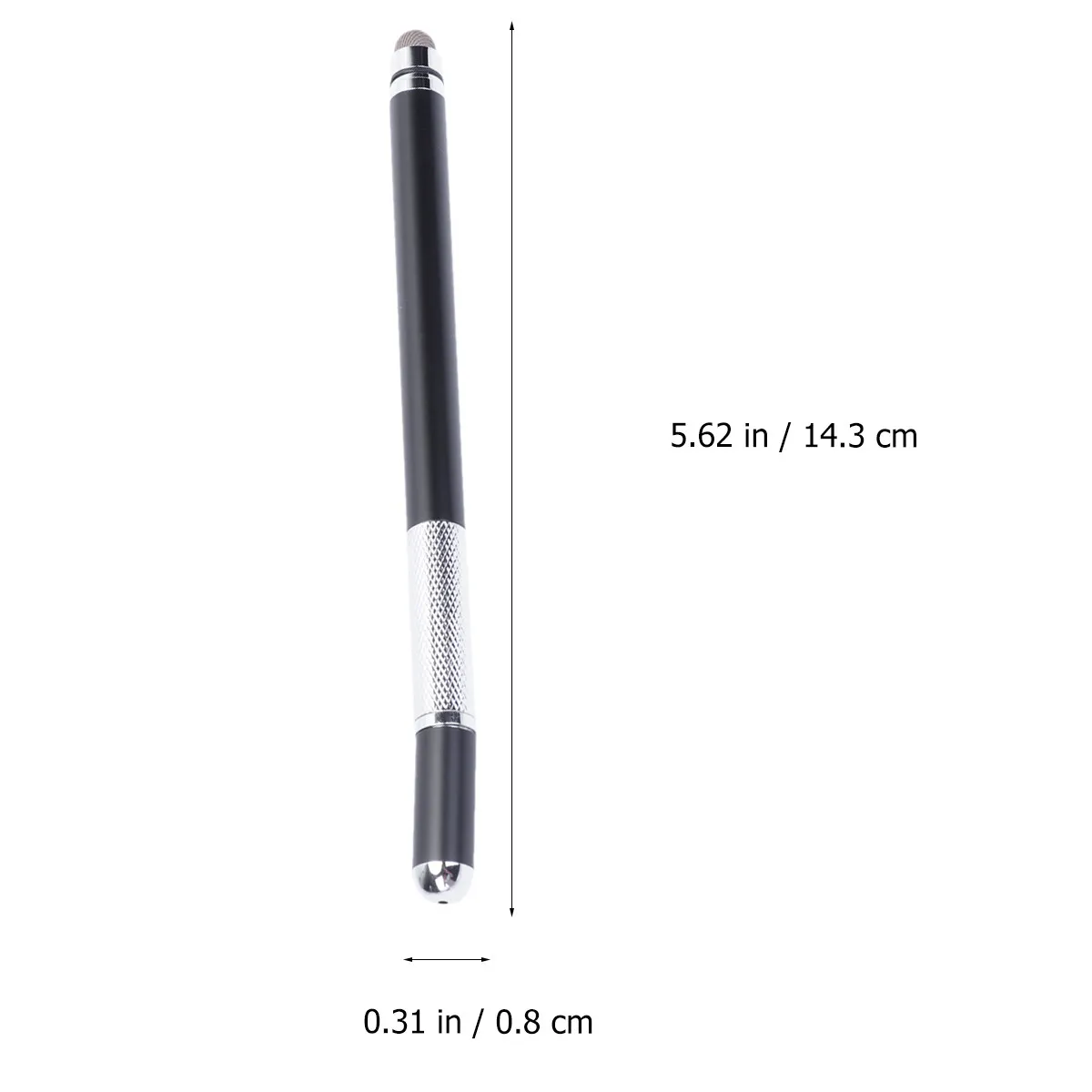 Universal Capacitive Stylus Metal Disc Black for Phone Tablet Handwriting Drawing Note Taking Screen Pen