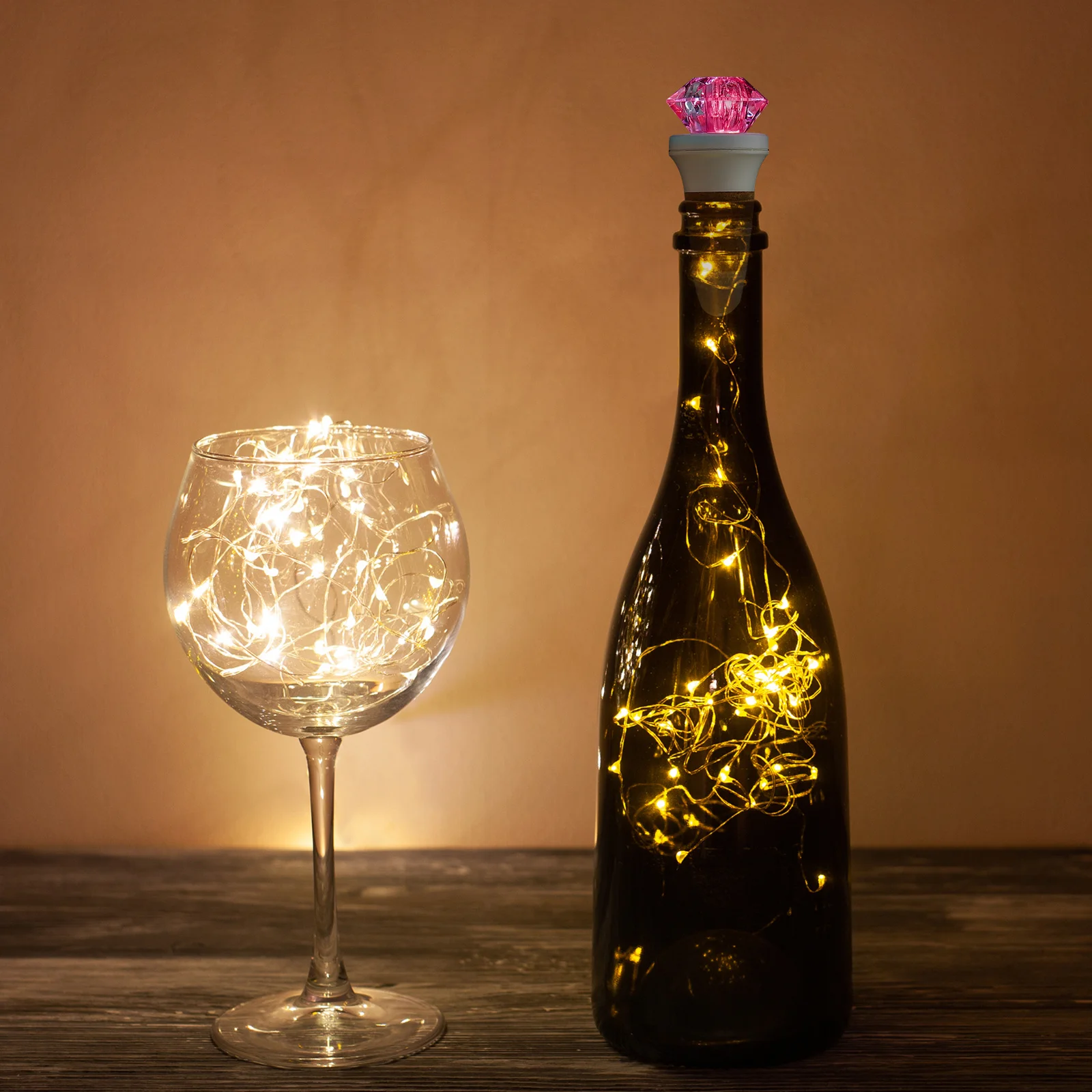 

2pcs Usb Rechargeable Led Cork Lights Color Changing Bottle Stopper For Party Christmas Wedding Decoration Bottle