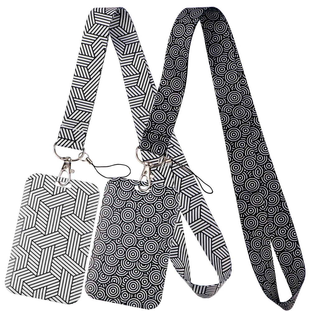 

Texture Lanyard for Key Neck Strap lanyards ID Badge Holder Keychain Key Holder Hang Rope Keyrings Accessories