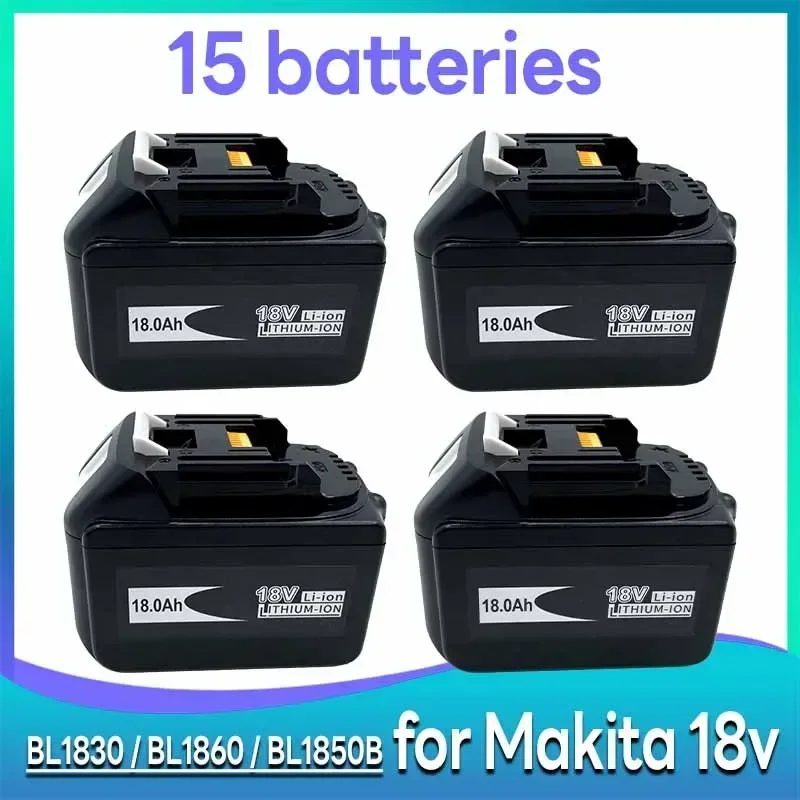 

BL1860 for Makita 18V Battery ，18 V Power Tools Rechargeable Battery， Replacement Battery for Makita BL1830 BL1840 BL1850B