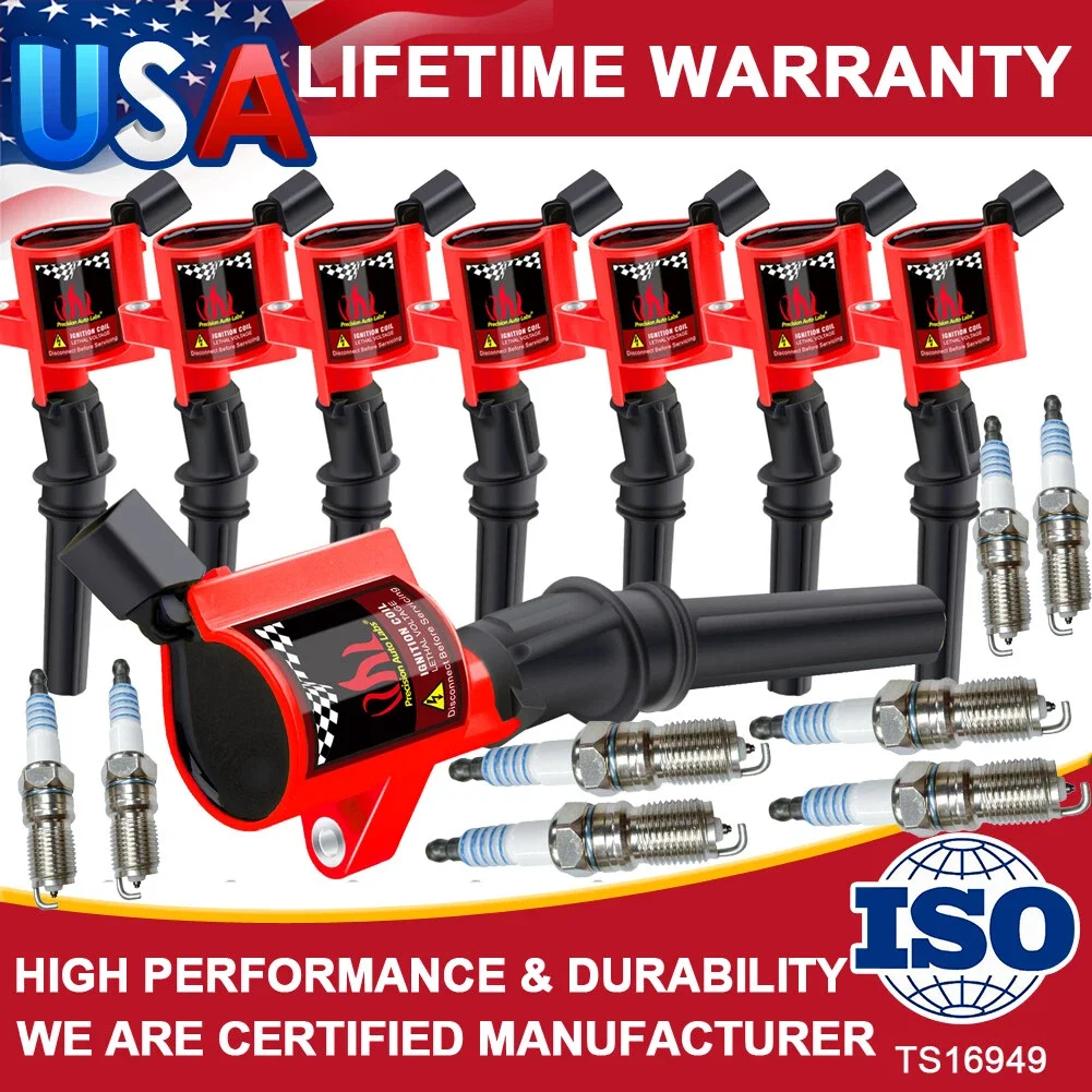 

8x Ignition Coil & Spark Plug For New DG508 SP479 Ford F150 E250 E350 4.6 5.4L