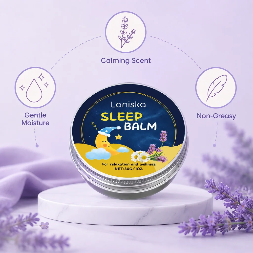 Sleep Cream - Deep Moisturizing Long-Lasting Fragrance Lavender Lily Chrysanthemum Rosemary Portable Night Cream Portable Travel