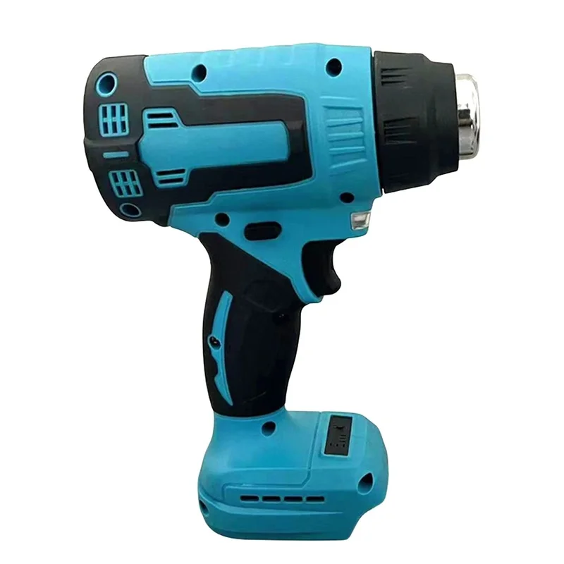 

Cordless Hot Air Gun Thermal Blower, 3 Nozzles, Heat Gun for Home Shrink Wrapping, 0-500℃, LED Light, Compatible with Battery
