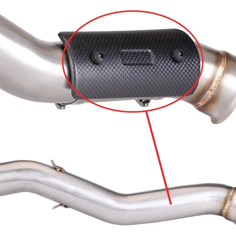 دراجة نارية العادم الهروب ل KTM 790 890 مغامرة R ADV NK800MT العادم الخمار الاتصال الأوسط وصلة الأنابيب #3