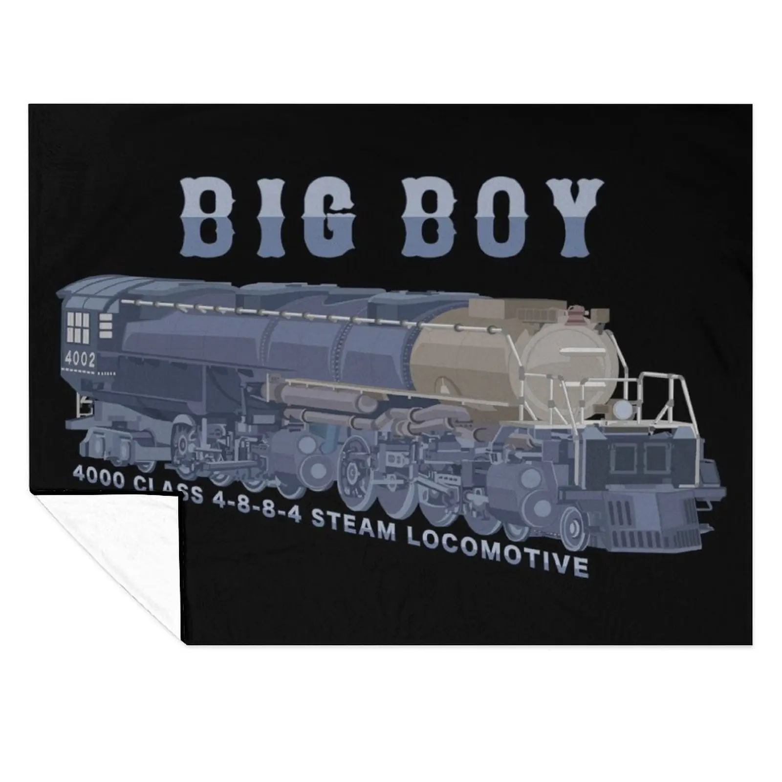 

Big Boy Steam Train 4000 Class Locomotive Color Diagram Gift Throw Blanket for winter Blankets Sofas Of Decoration Blankets