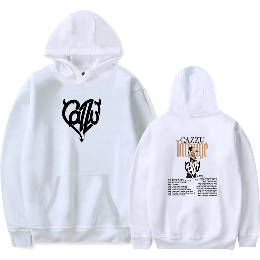 Cazzu Merch Hoodie 2026s Tour Unisex Fashion Casual Long Sleeve Sweatshirt