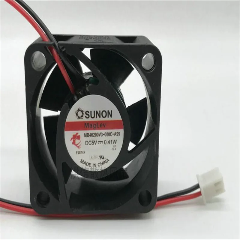 Jinlingge pour sunon mb40200v 3-000c-a99 5v 0.41w 4020 ventilateur de refroidissement silencieux à deux fils