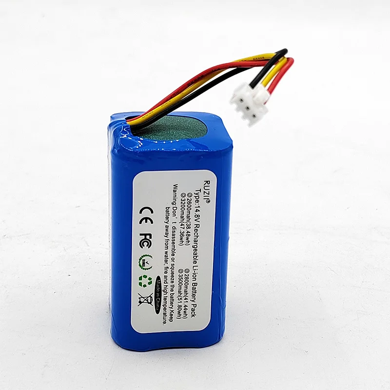 14.8 فولت 4S1P 2600 مللي أمبير 3500 مللي أمبير بطارية قابلة للشحن 18650 بطارية ل LIECTROUX C30B جهاز آلي لتنظيف الأتربة
