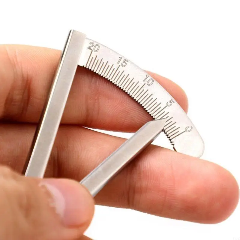 Leather tool spacing gauge with scale, scribing gauge, sideline, mini 45 * 85mm,leather tool fine,Leathercraft tools