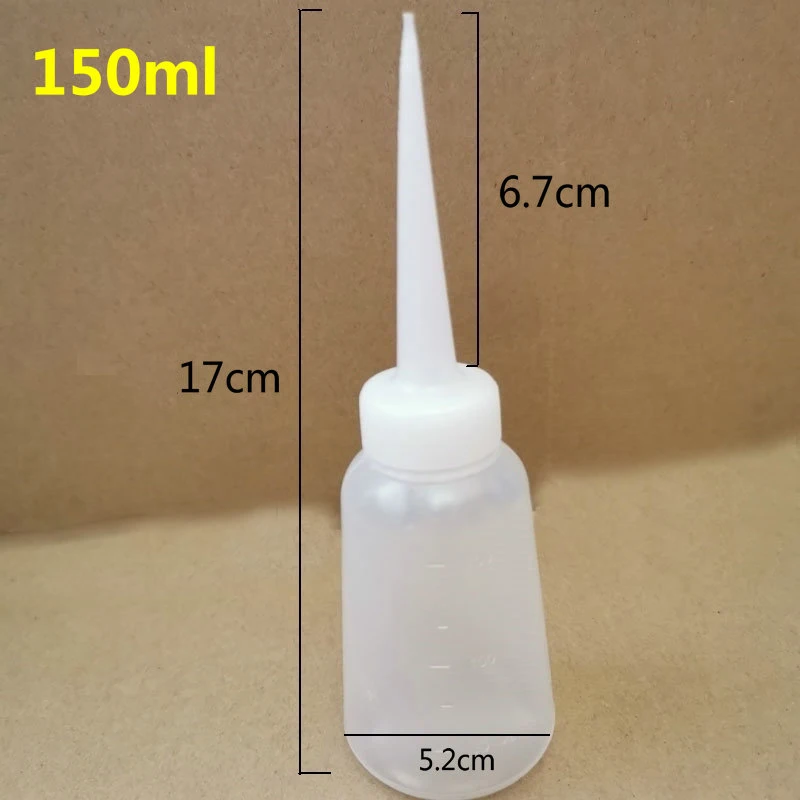 100/150/250ml straight pointed mouth Plastic Squeeze Bottle Pot Plants Watering Bottle Sauce Oil Dispenser Diffuser Clean Bottle