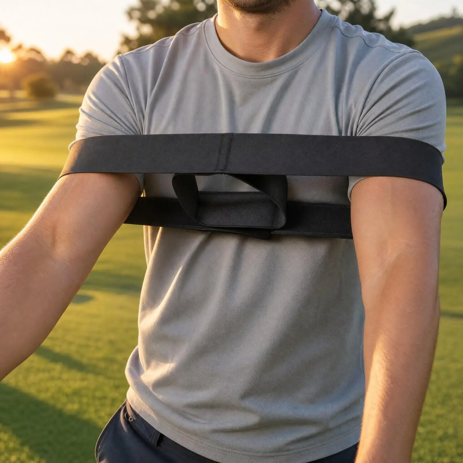 Golf Swing Corrector Strap Nylon Wearable Trainer for Arm Position Golf Practice Equipment Tool