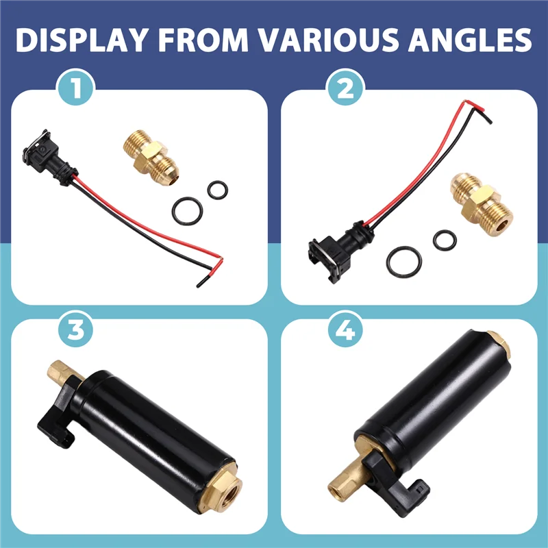 

2Pcs High+Low Pressure Dual Fuel Pumps For Sierra Volvo Penta 3857650, 3858261