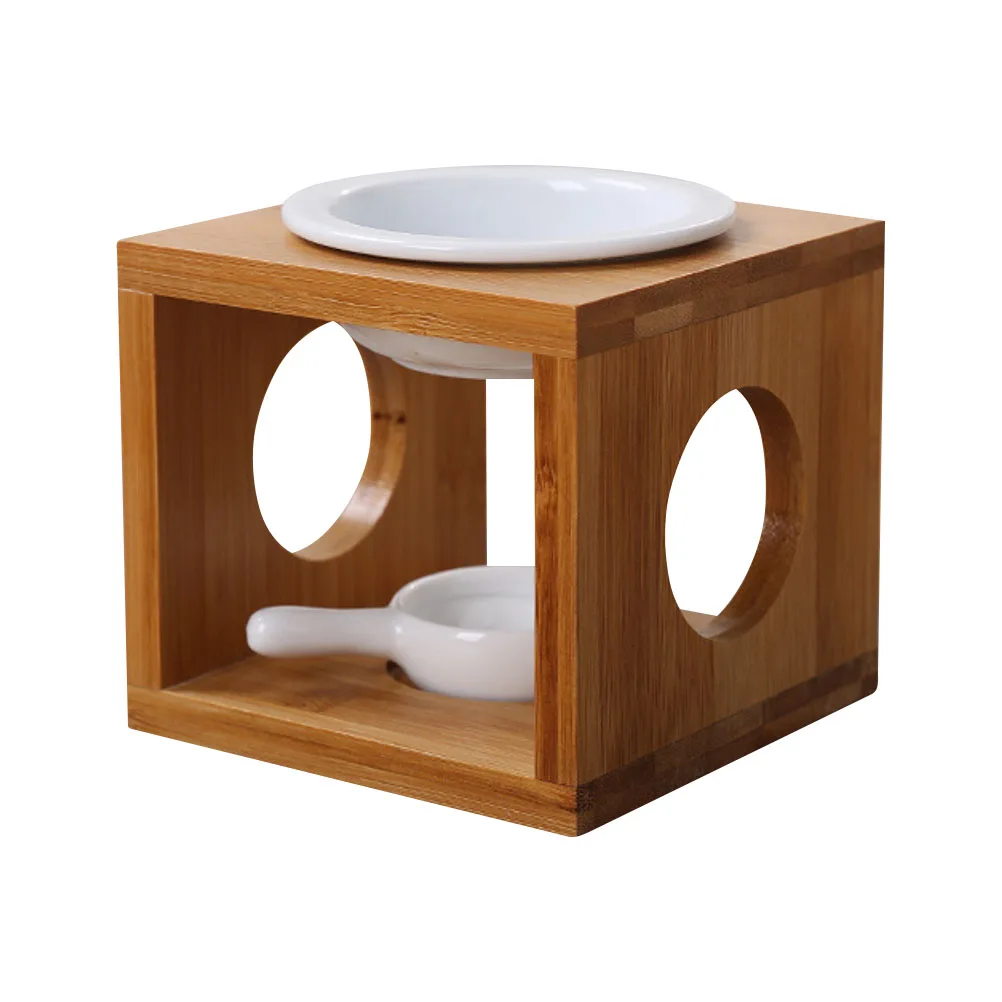 

Incense Burner Wooden Censer Aroma Stove Creative C Holder Exquisite Container Bedroom Office Sauna Aromatherapy nament Home