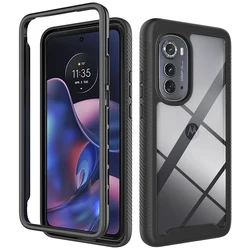 Hybrid TPU/PC Sky Case For Moto Edge 2022 / Motorola Edge 2021 Phone Back Cover Rugged Fundas Capa Two Layer Shockproof Shell