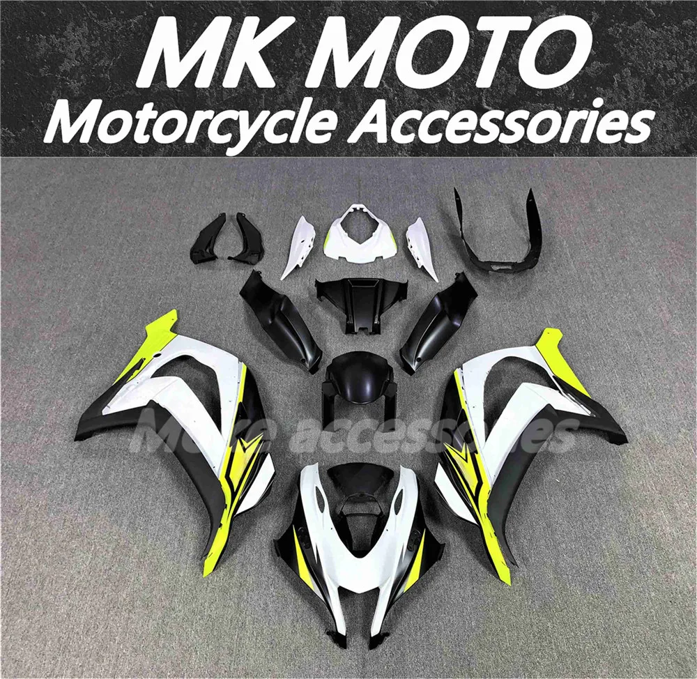 

Moke moto Motorcycle Fairings Kit Fit For zx-10r 2016 2017 2018 2019 2020 Ninja Bodywork Set ABS injection Neon yellow/white New
