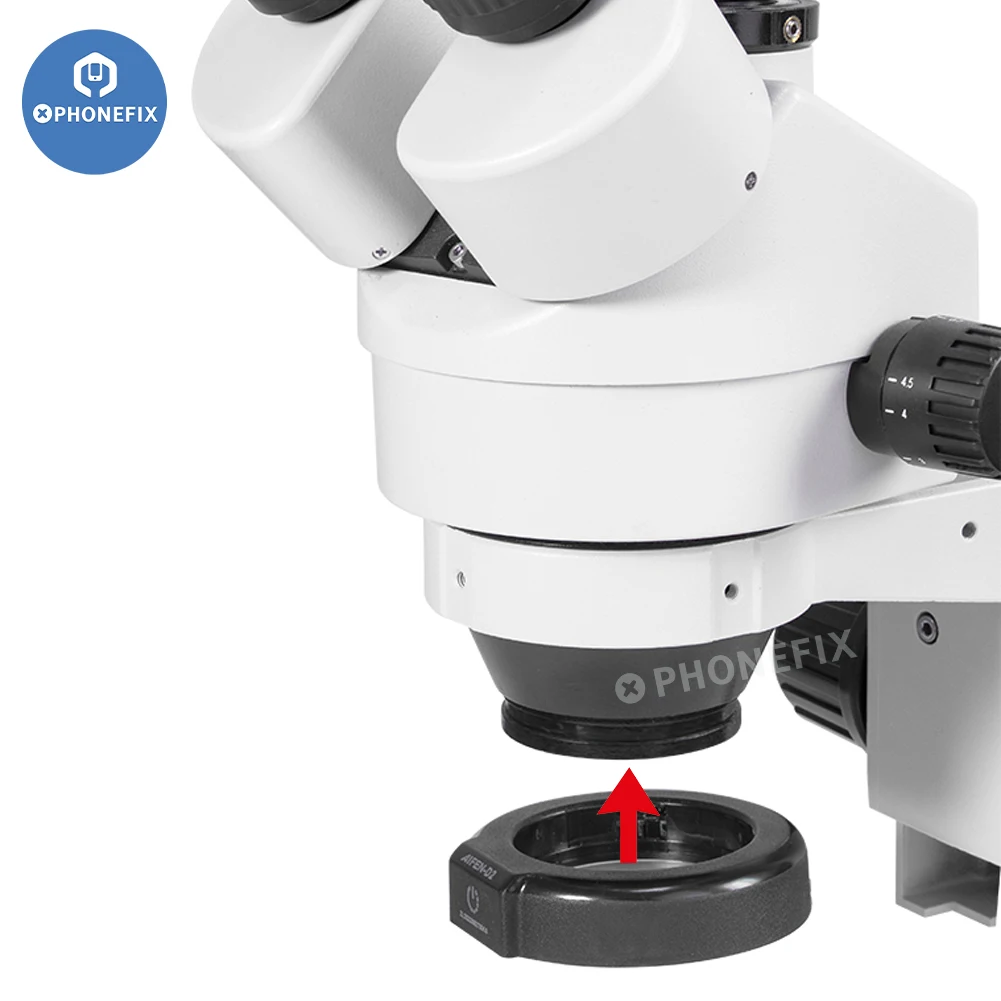 AIFEN-microscopio con anillo de luz LED D2, lámpara iluminadora para Binocular, Trinocular, microscopio estéreo Industrial, fuente de luz para cámara