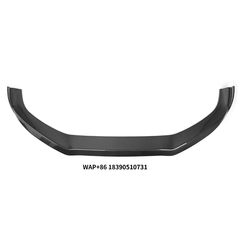 Drop Ship Carbon Fiber Front Bumper Splitter Lip for B9 A4 2017-2019 Non Sline Standard Bumper Splitter Tow Hook New