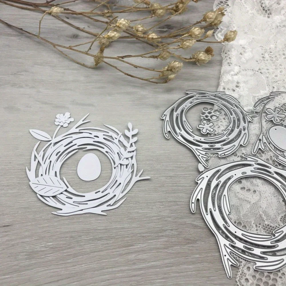 1pcs metal cutting dies cut die mold The bird's nest egg decoration Scrapbook paper craft blade punch stencils dies