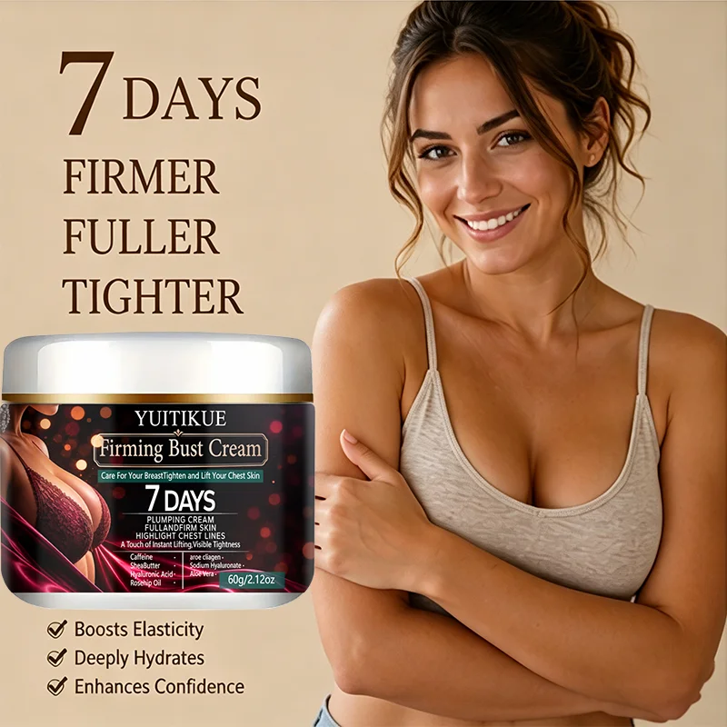 YUITIKUE 7 Days Firming Bust Cream 60g Lifting Plumping Breast Cream Tighten Chest Skin Natural Bust Care Lotion