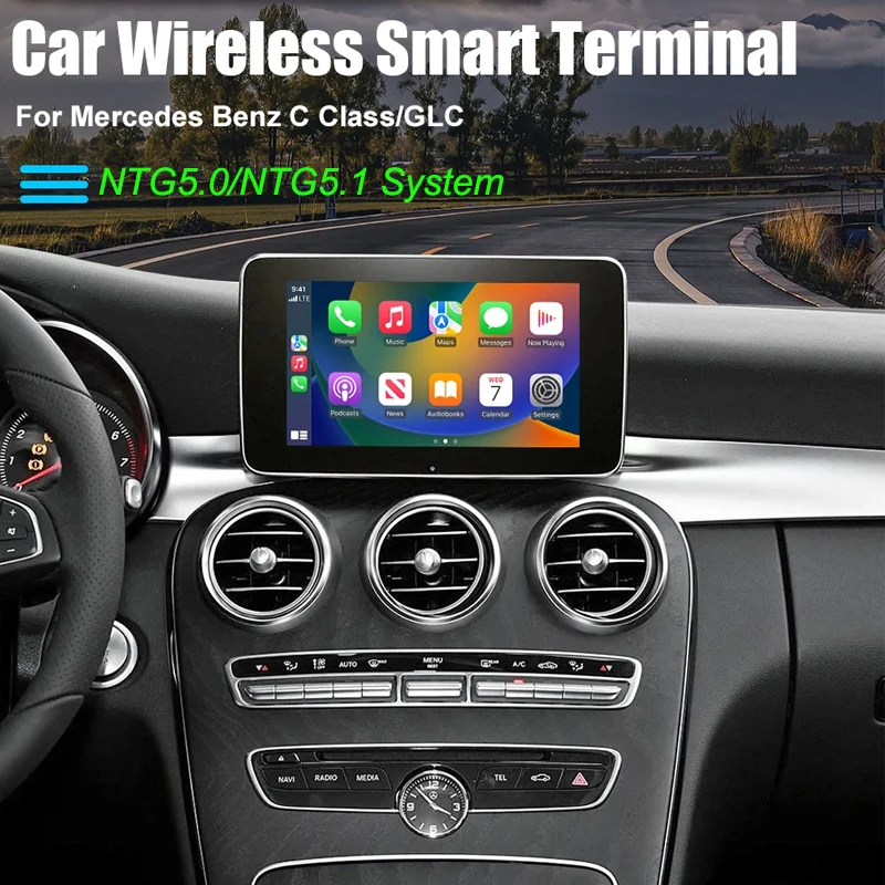 

Car Wireless Carplay Retrofit Kit Decoder for Mercedes Benz C Class W205 GLC CLA GLA CLS GLS GLE W463 W218 Android Auto