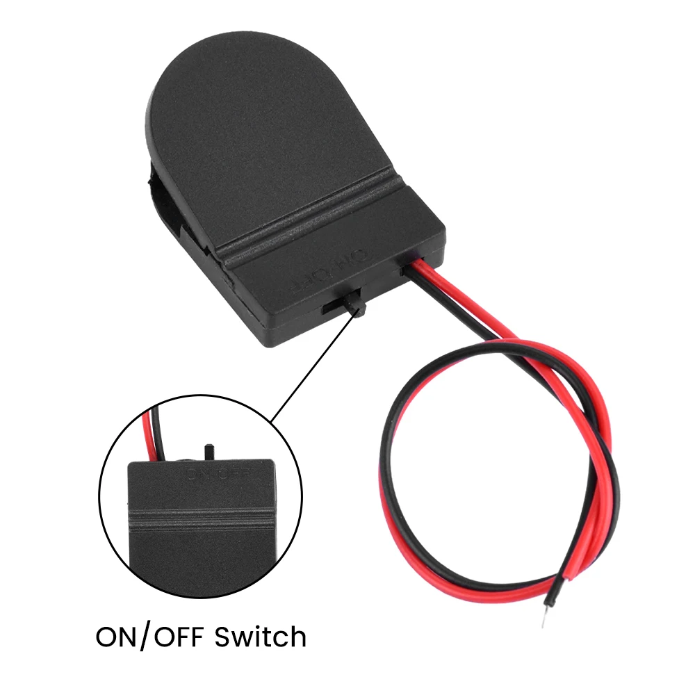 5 stücke cr2032 3v Knopfzellen knopf Batterie halter mit Schalter Batterie Aufbewahrung boxen Abdeckung mit Kabeln Ein-Aus-Schalter Steckdose Behälter