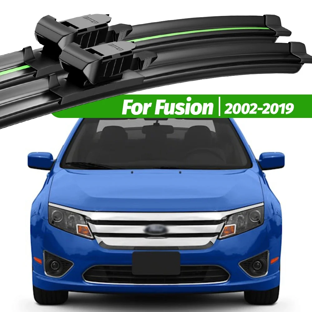 For Ford Fusion 2002-2019 2pcs Front Windshield Wiper Blades 2003 2005 2013 2014 2015 2017 2018 Windscreen Window Accessories