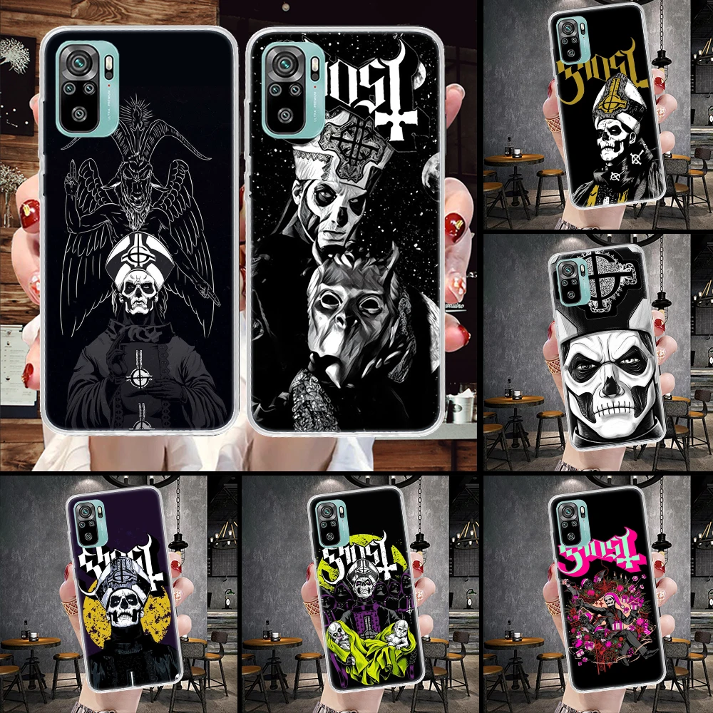 Ghost Papa Emeritus Soft Phone Case For Xiaomi Redmi Note 12 12S 13 11 11S 10 10S 11T 11E Pro Plus 9 9S 8 8T 7 Shell Cover