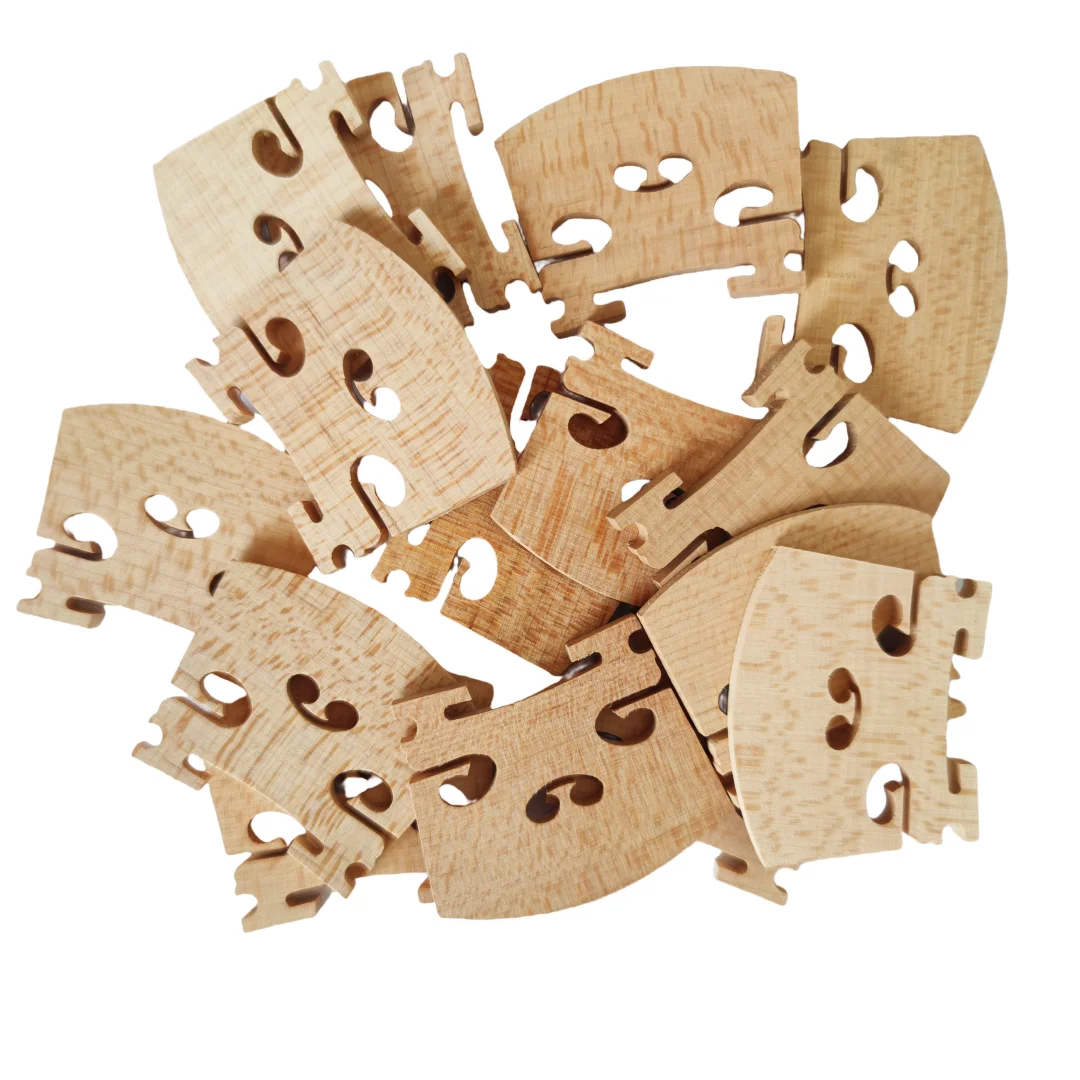 20pcs good quality Violin Bridges maple wood 4/4 3/4 1/2 1/4 1/8 size violin parts