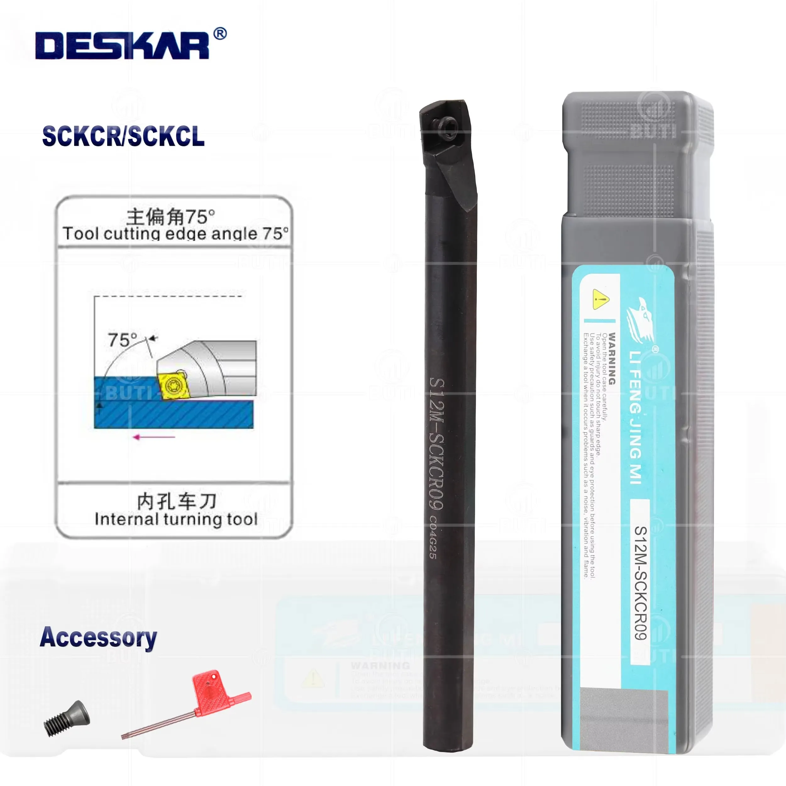 

DESKAR 100% Original SCKCL SCKCR Lathe Internal Shank Holder S08K S10K S12M-SCKCR06 S16Q-SCKCR09 S20R S25S-SCKCR09 Turning Tools