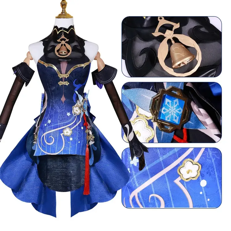 

vivi 2025 Ganyu New skin Costume Genshin Impact Twilight Blossom Gan Yu Cosplay Full Set Dress Outfit Uni