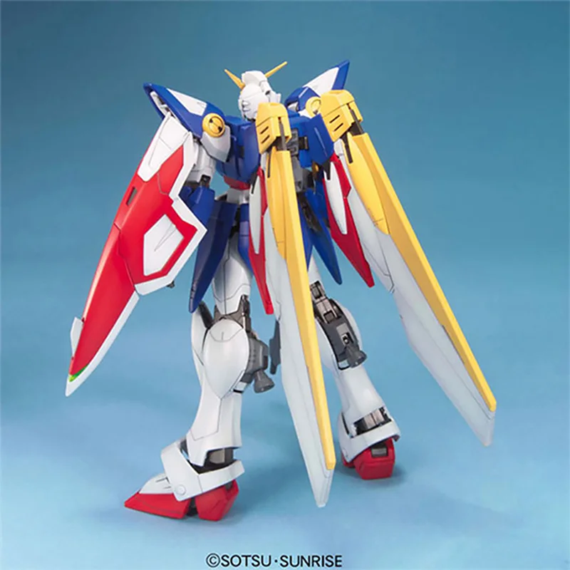 Original genuíno bandai anime mg 1/100 asa gundam XXXG-01W tv montagem modelo brinquedos figura de ação presentes ornamentos colecionáveis criança