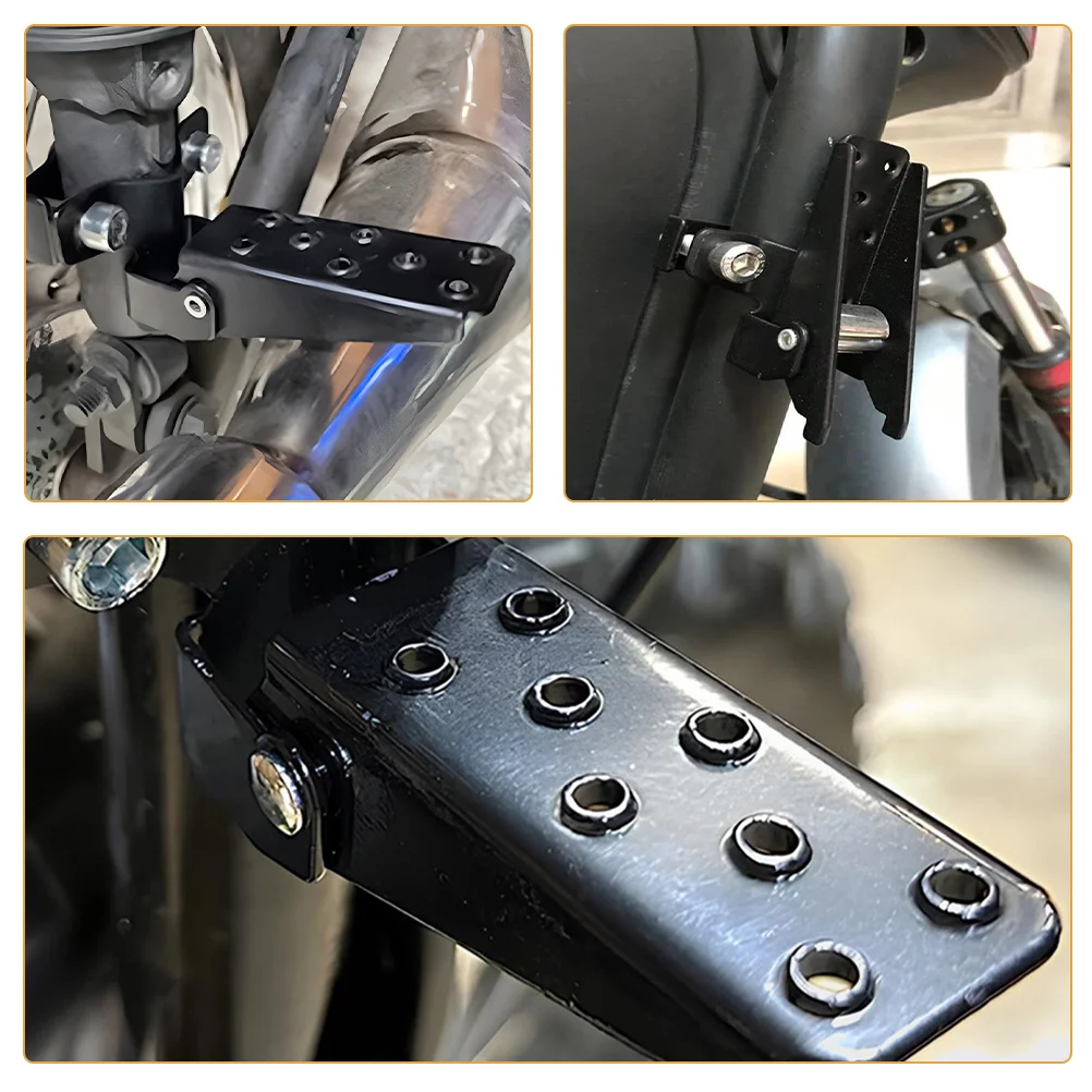 

1Pair Bike Peg Durable Steel Folding Rear Seat Footrests Non Slip Cycling Pedals Universal Bicycle Accessories