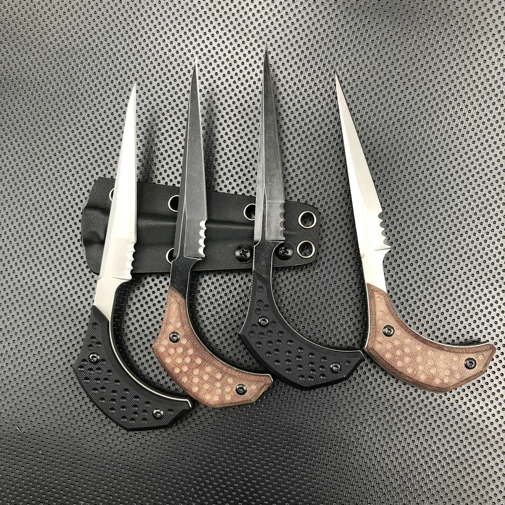 Pisau Leher Taktis Trskt, Pisau Saku Luar Ruangan Berburu, Pisau Berkemah Keren 440c, Alat Edc Hadiah Csgo dengan Kydex Dropshipping