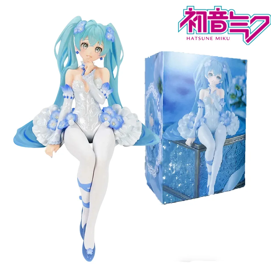 Heiße 15cm Hatsune Miku Anime-Figuren: Feenblumen-Geist Kawaii Rosa Schmetterlings-Feenmädchen Actionfigur PVC-Modell Puppe Spielzeug Geschenk