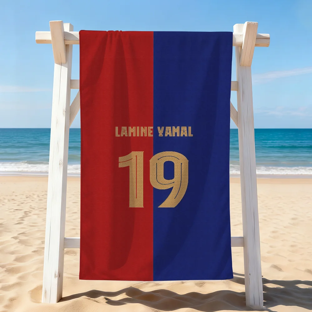 Footballer L-lamine Y-yamal Towel Drying Bath Towel Applicable To Light Swimming Camping Yoga Beach Out